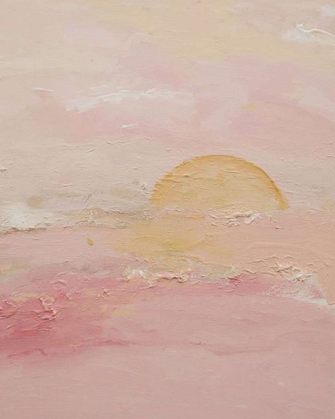 Pink Textured Art, Soft Pink Art, Pastel Pink Art, Beach Brunette, Aura Painting, Pink Floral Painting, Bedroom Nature, Pink Paintings, Health Nails