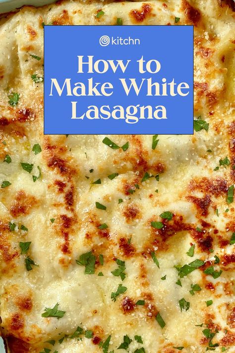 White Spinach Lasagna Recipe, Lasagna Recipe Alfredo, No Tomato Lasagna Recipe, White Lasagna Recipe Sausage, Best White Lasagna Recipe, White Cheese Lasagna, White Lasagna Sausage, White Lasagna Recipe Vegetarian, White Sausage Lasagna