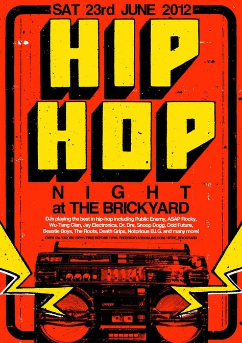 HIP-HOP NIGHT AT THE BRICKYARD Hip Hop Poster Design, Hip Hop Graphic Design, Globe Poster, Dance Poster Design, Hip Hop Poster, Fragrance Packaging, Poster Inspiration, Music Poster Design, Dance Poster