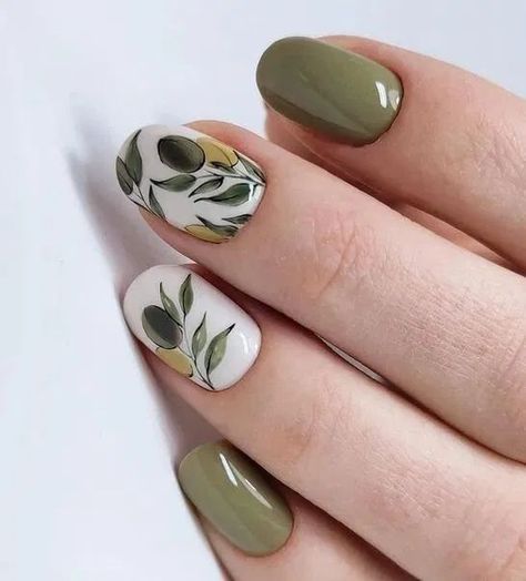 Green Nail Art, Nagellack Trends, Fall Nail Art Designs, Nail Art Designs Summer, Her Nails, Best Nail Art Designs, Nail Art Wedding, Toe Nail Designs, Fall Nail Art