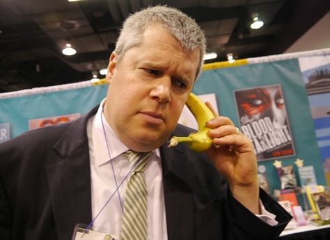 "Can I get a photo of you and your banana?” All The Wrong Questions, Daniel Handler, American Library, Never Trust Anyone, American Library Association, Paramount Theater, Library Journal, Lemony Snicket, Book Festival