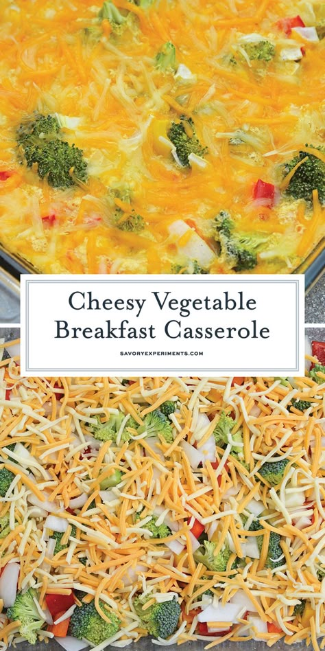 Broccoli Cheese Breakfast Casserole, Easy Breakfast Casserole With Veggies, Crockpot Breakfast Casserole Vegetarian, Veggie Egg Casserole Breakfast, Vegetable Breakfast Casserole Recipes, Veggie Breakfast Casserole Easy, Vegetarian Breakfast Crockpot Recipes, Breakfast Casserole With Vegetables, Vegetable Egg Casserole Recipes