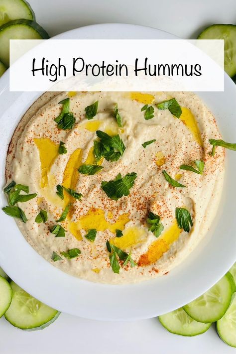 High Protein Hummus, Protein Hummus, Vegan Protein Cookies, Hummus Platter, Vegan Spread, Dry Chickpeas, Vegan Blueberry, High Protein Vegan, Dinner Side Dishes