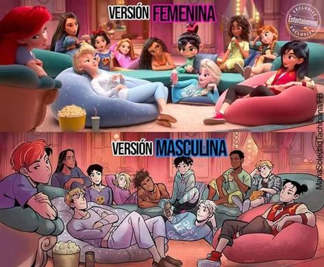 Disney Gender Swap, Gender Bent Disney, Disney Gender Bender, Disney Princess Artwork, Disney Artwork, Disney Jokes, Pinturas Disney, Disney Princess Art, Dessin Adorable