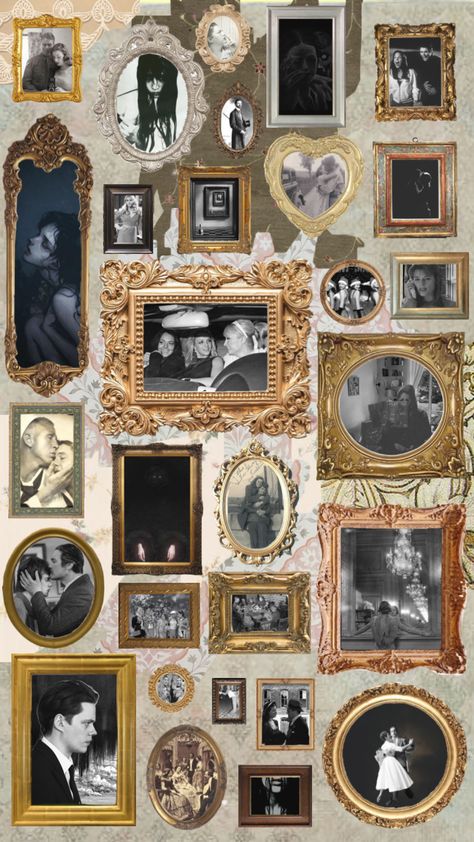 #vintage #wall #old #photos #oldphotos #vintagephotos #frames #photofames Vintage Picture Frame Wall Collage, Shuffle Stickers, Photo Studio Interior, Magazine Wall Art, Alevel Art, Vintage Family Photos, Family Collage, Family Photo Wall, Display Family Photos