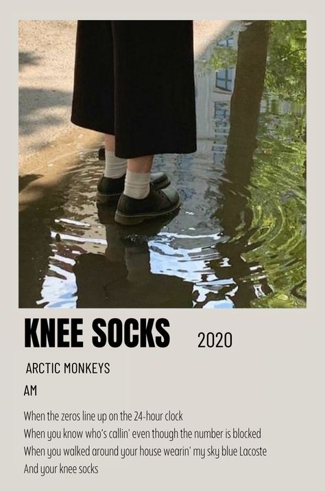 Knee Socks Arctic Monkeys, Poster Polaroid, Recipe Tiktok, Music Poster Ideas, Vintage Music Posters, Tiktok Aesthetic, Music Collage, Music Poster Design, Famous Recipe