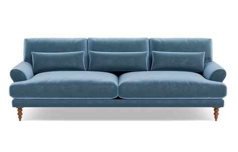 12 Must-Have Light Blue Sofas for a Refreshing Look | 10 Stunning Homes Light Blue Sofa, Affordable Sofa, Custom Sectional Sofa, Bumper Sectional, Custom Sectional, Interior Define, Leather Pillow, Blue Sofa, Custom Sofa