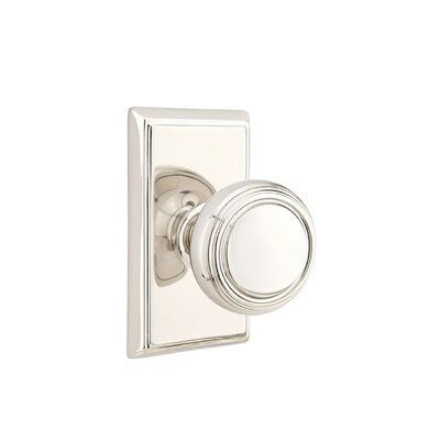 Emtek Privacy Norwich Knob with Rectangular Rose Finish: French Antique Brass Baldwin Door Hardware, Entry Way Design, Crystal Knobs, Basement Remodel, Glass Knobs, Unlacquered Brass, S Design, Brass Material, Entry Doors