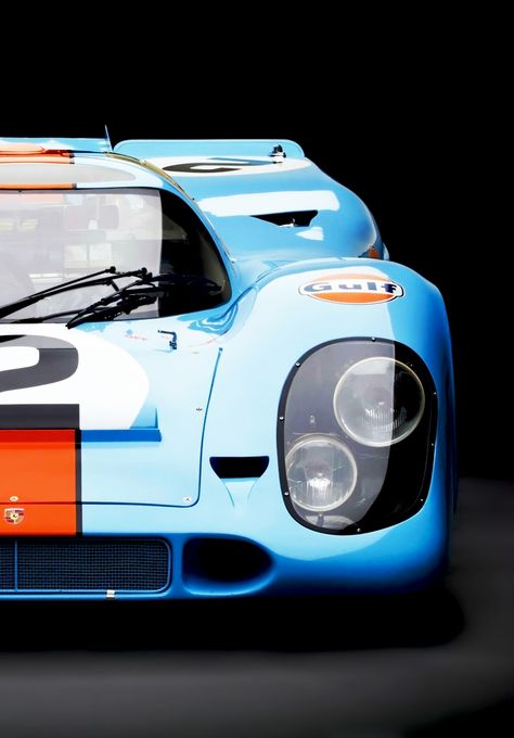 // Photo courtesy of themidnightclub Gulf Porsche, Porsche 917 Gulf, Gulf Livery, Gulf Oil, Gulf Racing, Poster Idea, Triumph Scrambler, Auto Retro, Porsche Motorsport