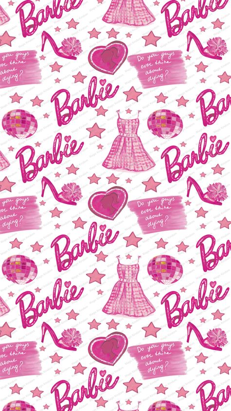 Barbie Wallpaper For Ipad, Barbie Scrapbook Ideas, Barbie Movie Wallpaper Iphone, Barbie Cartoon Wallpapers, Wallpaper Backgrounds Barbie, Barbie Phone Wallpapers, Walpaper Barbie, Barbie Aesthetic Background, Barbie Background Wallpapers