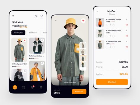 Fashion Store Mobile App by Happy Tri Milliarta for One Week Wonders on Dribbble Outfit App, Ecommerce Ui Design, Ui Ux 디자인, App Design Layout, Ecommerce App, Mobile App Design Inspiration, Mobile Store, App Interface Design, App Design Inspiration