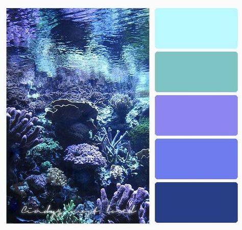 Ocean Color Scheme, Ocean Color Palette, Photos Bff, Purple Color Palettes, Color Schemes Colour Palettes, Sea Colour, Beach Color, Ocean Colors, Mermaid Coloring