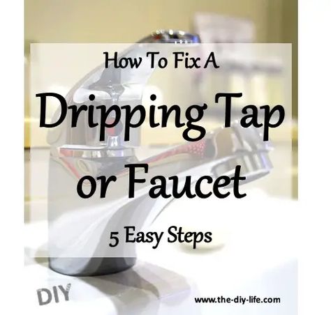 How To Fix a Dripping Tap or Faucet - The DIY Life How To Fix A Dripping Bathroom Sink Faucet, How To Fix Leaking Shower Faucet, How To Fix A Dripping Tub Faucet, Fix A Dripping Faucet, How To Fix A Leaky Faucet, How To Stop A Leaky Faucet, Leaky Faucet Bathroom, Fix Leaky Faucet, Leaking Faucet