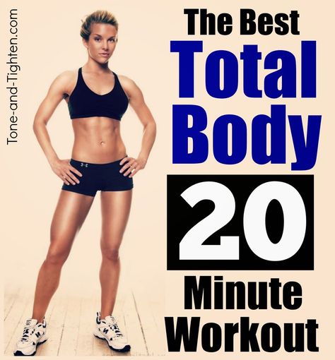 The Best 20 Minute Total-Body Workout – The perfect workout when you’re short on time! Best Toning Workouts For Women, 20 Minute Workout At Home, 30 Minute Workout At Home, Total Body Workout At Home, Standing Workouts, Lunch Workout, Total Body Workouts, Free Weight Workout, 30 Min Workout