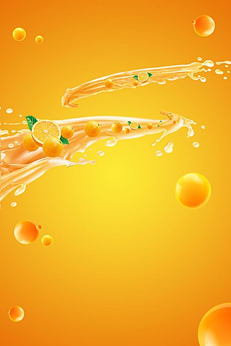 Juice Background Design, Food Background Design Graphics, Orange Background Design, Juice Poster Design, Juice Background, Posters Background, Juice Poster, Image Orange, Juice Design