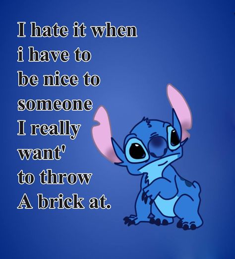 Funny Quotes Wallpaper, Cute Disney Quotes, Funny Mean Quotes, Stitch Quotes, Lilo And Stitch Quotes, Funny Day Quotes, Disney Quotes Funny, Funny Lockscreen, Iphone Wallpaper Aesthetic