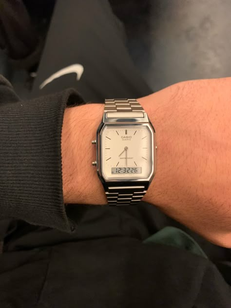 Men’s Watch Aesthetic, Men’s Watch Styles, Watches Men Aesthetic, Casio Watches For Men, Casio Aesthetic, Men’s Watch, Casio Watch Mens, Casio Watch Aesthetic, Mens Watches Outfit