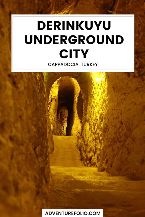 Underground City Turkey, Cappadocia Underground City, Derinkuyu Underground City, Lost Technology, Underground Living, Trip To Turkey, Underground City, Off Grid Survival, Travel Turkey