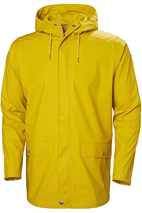 Helly Hansen Men Moss Outdoor Waterproof Shell Jacket - Essential Yellow, 2X-Large: Amazon.co.uk: Clothing Mens Raincoat, Raincoat Jacket, Pu Fabric, Rain Coat, Waterproof Jacket, Helly Hansen, Shell Jacket, Free Amazon Products, Rain Wear