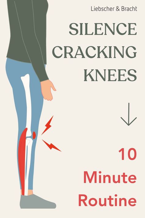 Cracking Knees, Stiff Knee, Knee Pain Relief Remedies, Knee Pain Relief Exercises, Bad Knee Workout, Knee Strengthening Exercises, How To Strengthen Knees, Stretching Routine, Knee Pain Exercises