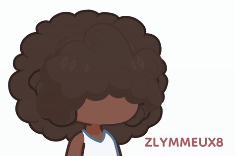 Gacha Life Afro Hair, Gacha Afro Tutorial, Gacha Life 2 Male Hair Codes, Gl2 Black Hair Codes, Gacha Afro Hair, Afro Gacha Life 2, Hair Codes Gacha Life 2, Curly Hair Gacha Life 2, Gacha Life 2 Black Hairstyles