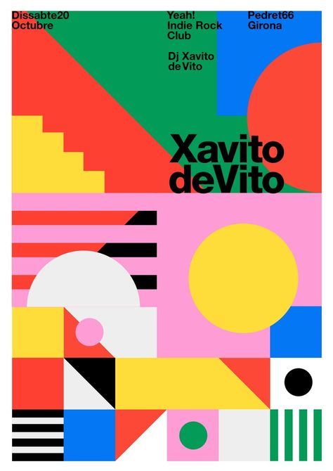 Wellness Graphic Design, Shapes Graphic Design, Quim Marin, Simple Graphic Design, Geometric Graphic Design, Color Poster, Visual Communication Design, Graphic Posters, Colorful Poster