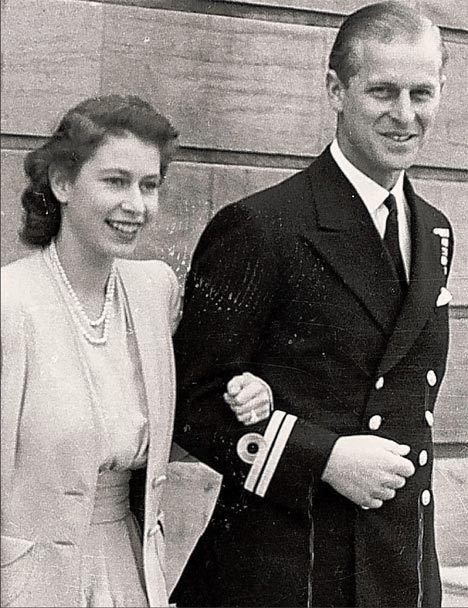 An officer and a princess.  Royal Navy officer Philip Mountbatten with his fiancee, Princess Elizabeth of York.  The couple's engagement was officially announced on July 10, 1947.  Shortly before then Philip had renounced his Greek and Danish titles, had adopted "Mountbatten" as his surname, and had become a naturalised British citizen. Princess Alice Of Battenberg, Elizabeth Philip, Princesa Elizabeth, Young Queen Elizabeth, Rainha Elizabeth Ii, Reine Elizabeth Ii, Hm The Queen, Reine Elizabeth, Clarence House