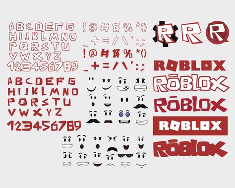 Roblox Alphabet SVG Roblox Font SVG Roblox Letter Roblox | Etsy Roblox Font, Bird Cage Vintage, Decorative Bird Cage, Country Clipart, Roblox Party, Disney Alphabet, Rolled Paper Flowers, Outline Fonts, Floral Font