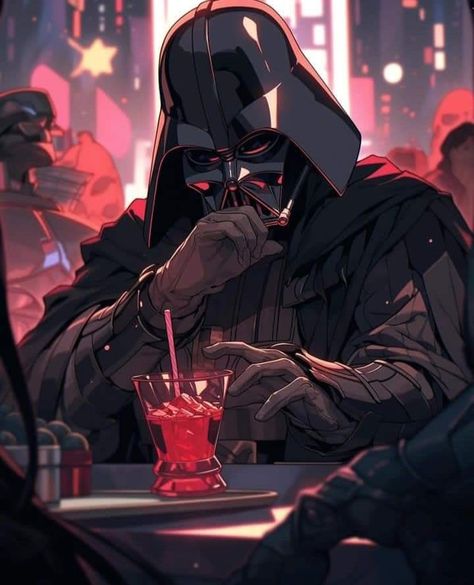 Darth Vader Inspired Outfits, Darth Vader Profile Picture, Darth Vader Anime, Darth Vader Cute, Vader Fan Art, Darth Vader And Boba, Darth Vader Fan Art, Vader Art, Darth Vader Comic