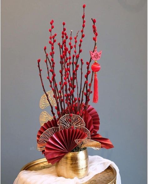 Japanese Wedding Theme, Asian Party Decorations, Asian Party Themes, House Dubai, Chinese New Year Flower, Asian Wedding Decor, Interior Design India, Chinese Wedding Decor, Chinese Party