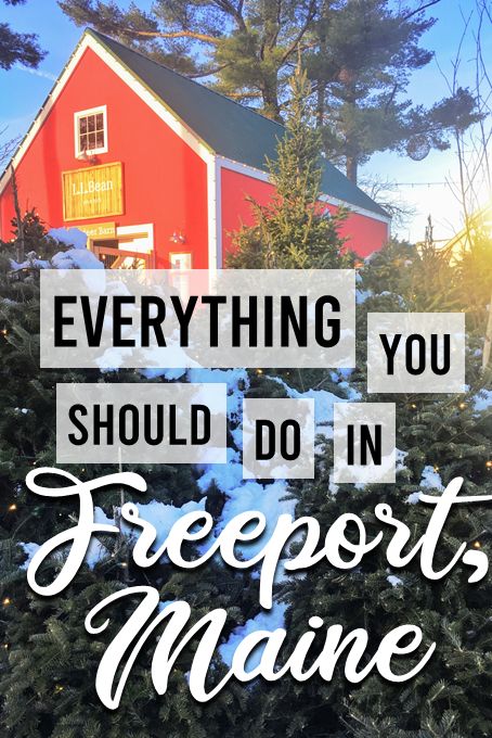 Everything you need to know to plan the BEST vacation in Freeport, Maine.  From shopping to outdoors activities to eating and drinking, don't miss out on the best that Freeport has to offer.  What to do in summer, winter, spring, and fall! Maine Winter, Maine Road Trip, Freeport Maine, Visit Maine, New England Road Trip, Maine Vacation, Maine Travel, Outdoors Activities, New England Travel