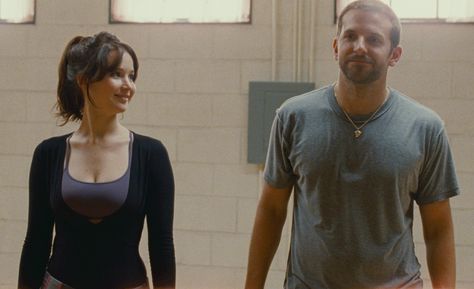 "Silver Linings Playbook" movie still, 2012.  L to R: Jennifer Lawrence, Bradley Cooper. Prozac Nation, Gena Rowlands, Unique Date Ideas, Silver Linings Playbook, Julia Stiles, Ashley Judd, Friend Zone, American Hustle, Creative Dates