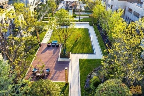 Terraced Landscaping, Courtyard Design, Display Area, Skyscraper Architecture, Modern Landscape Design, Landscape Architecture Design, Chinese Landscape, Rooftop Garden, Roof Garden