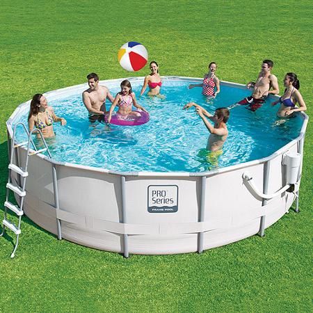 ProSeries 16' X 48" Metal Frame Swimming Pool with Deluxe Kit Round Above Ground Pool, Backpacking Hammock, Merlin 2, Portable Hot Tub, Pool Liner, Pool Liners, Round Pool, Cool Swimming Pools, Camping Needs