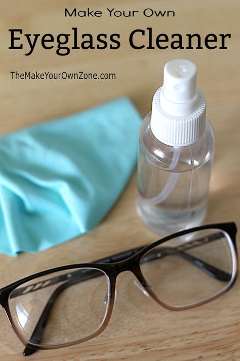 How to make your own eyeglass cleaner - save money with this easy homemade mixture Cleaning Glasses, Diy Eye Glass Cleaner, Diy Eye Glasses Cleaner Spray, How To Clean Your Glasses Lenses, Diy Glasses Cleaner Spray, Homemade Eyeglass Cleaner, Eye Glass Cleaner, Eyeglass Cleaner Diy, Eye Glasses Cleaner