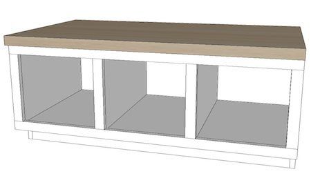 Built in Bench Plans - the "Malisa Bench" - Sawdust Girl® Cabinet Building, Wood Bench Plans, Diy Bench Seat, Built In Bench Seating, Diy Bank, Built In Window Seat, Window Bench Seat, Built In Lockers, Sawdust Girl