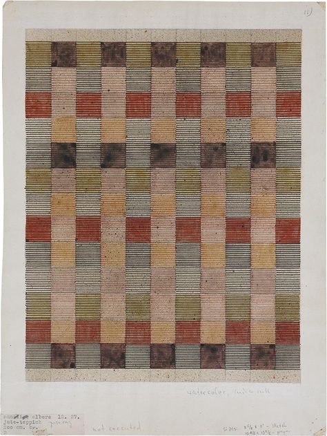 Ani Albers, Annie Albers, Bauhaus Textiles, Joseph Albers, Anni Albers, Palette Design, Josef Albers, Bauhaus Design, India Ink