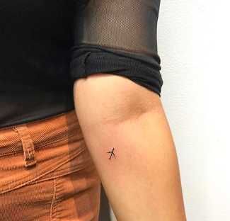 Tiny Airplane Tattoo Tiny Airplane Tattoo, Tiny Anchor Tattoo, Paper Airplane Tattoos, Airplane Tattoo, Plane Tattoo, Tattoo Tiny, Airplane Tattoos, Small Girl Tattoos, Matching Couple Tattoos