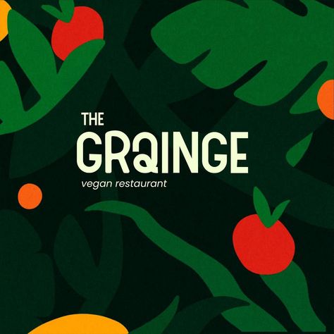 #144 introducing the grainge 🥑 - an ecofriendly vegan restaurant inspired by @briefclub #brandinginspiration #logos #briefclub #branddevelopment #visualidentity #branddesign #ecofriendly #identidadvisual Vegan Restaurant Logo, Cafe Branding, Restaurant Branding Design, Farm Logo, Unique Logo Design, Restaurant Menu Design, Restaurant Logo Design, Visual Branding, Bar Design Restaurant