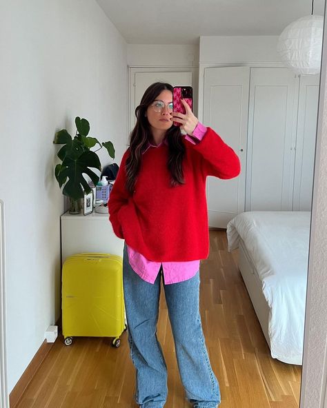 we have grandpa style today 🎀 and a new book to read | Instagram Fall Winter Outfits Colorful, Fashion Outfits Colourful, Winter Outfits Aesthetic Colorful, Cute Colorful Fall Outfits, Casual Dress Work Outfit, Colorful Outfits Winter, Winter Colour Outfits, Colourful Academia Outfit, Colourful Street Style