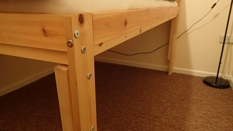 Hacking the Ikea Neiden Bed Frame – Olly Writes Neiden Bed Frame Hack Kids, Ikea Neiden Bed Hack, Neiden Bed Frame Hack, Ikea Neiden Bed, Neiden Bed Frame, Neiden Bed, Ikea Utåker, Bed Frame Hack, Cama Ikea