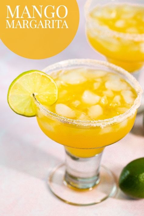 Mango Nectar Recipes, Gluten Free Taco Seasoning, Mango Margaritas, Tequila Cocktail, Gin Cocktail Recipes, Mango Margarita, Liqueurs Recipes, Easy Cocktail, Refreshing Cocktail