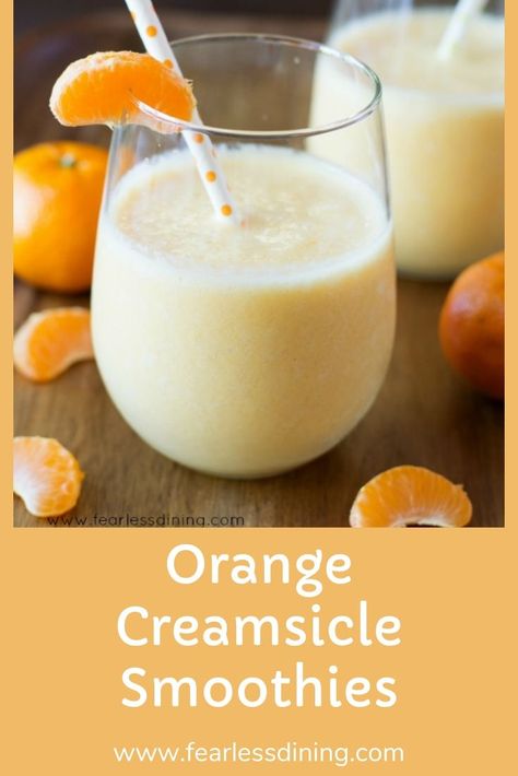 Dreamsicle Smoothie, Orange Creamsicle Smoothie Recipe, Orange Creamsicle Smoothie, Vitamix Smoothies, Creamsicle Smoothie, Cinnamon Health Benefits, Homemade Fajita Seasoning, Dairy Free Smoothies, Orange Dreamsicle