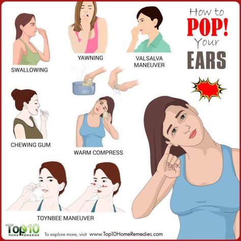 How to Pop Your Ears | Top 10 Home Remedies Ear Plugged Remedy, How To Pop Ears After Flying, Ear Popping Remedies, Unclog Ears From Cold, How To Unstop Your Nose, Ear Popping Remedies Plane, Plugged Ears Remedy, How To Unstop Ears, Pop Ears Remedy