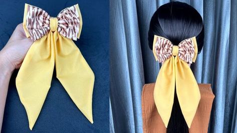 How To Sew Bows, Boutique Bows Diy Tutorials, Hair Clip Making, Hair Bows Diy Ribbon, Netted Blouse Designs, Bows Diy Ribbon, Sewing Elastic, Best Bow, Fashion Design Patterns