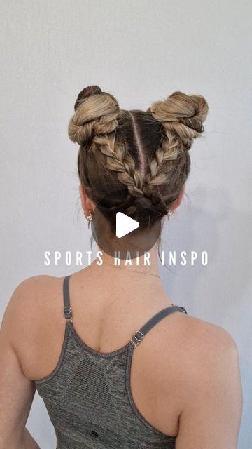 Poppy ✨️♏️ | @poppy_hairstyles ur frenchie gym girl hair bestie🧚🏼‍♂️🫶 some of these tutorials are already available on my page, others ... | Instagram Figure Skating Hair, Poppy Hairstyles, Updo Chignon, Sports Hair, Braid Trends, Sport Hair, Gym Hairstyles, Workout Hairstyles, Gym Girl