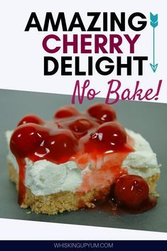 No Bake Cherry Delight, Cherry Yum Yum Recipe, Cherry Delight Recipe, Cherry Yum Yum, Cherry Delight Dessert, Old Fashioned Cherries, Oreo Torte, No Bake Cherry Cheesecake, Baking For Beginners