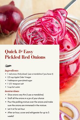 Joululahjat Diy, Easy Pickling Recipes, Pickled Vegetables Recipe, Pickled Veggies, Pickled Red Onions, Onion Recipes, Pickled Onions, Red Onions, Summer Food