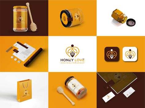 Bee honey Logo & Brand Identity Design by Designer Nishad | Logo  Designer Logo Bee, Honey Logo, Butterfly Logo, Bee Honey, Logo Brand Identity, Color Logo, Modern Logo Design, Logo Designer, Logo Branding Identity