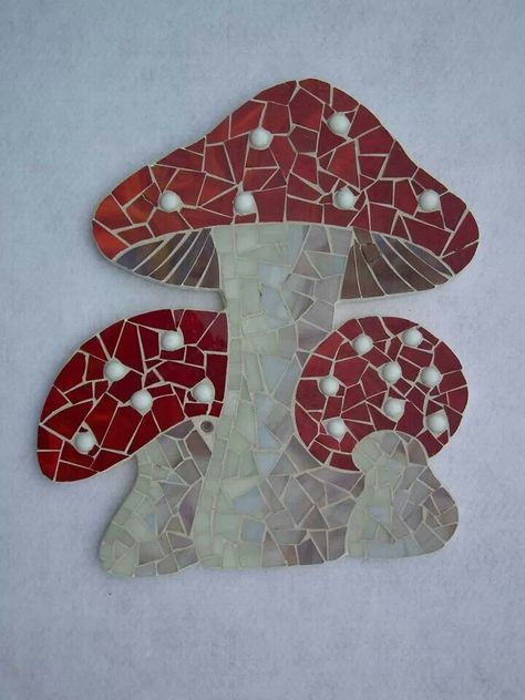 Mosaic Tree, Tree Mosaic, Red Mushrooms, Mosaic Rocks, Mosaic Pots, Mosaic Flower Pots, Mosaic Vase, Fly Agaric, Baobab Tree